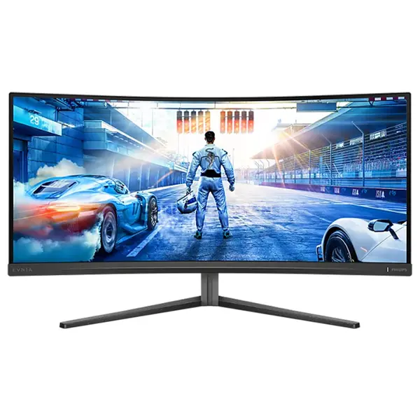 Philips Evnia 34M2C5500Q/69 34-Inch WQHD Curved Fast VA Gaming Monitor, 3440×1440, 200Hz, 0.3ms Smart MBR, DisplayHDR 400, Low Input Lag, 21:9 UltraWide