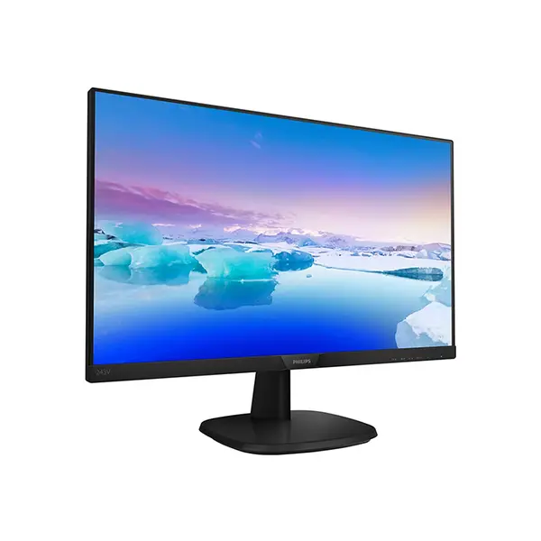 Philips 243V7QJAB 24 Inch Full HD 75Hz IPS LED Monitor, 1920×1080 Resolution, Frameless IPS Panel Design, Productivity Display with Wide Viewing Angles