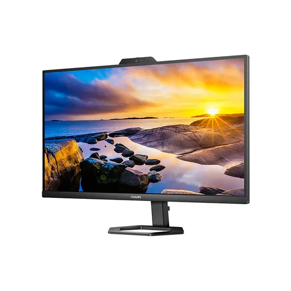 Philips 27E1N5600HE 27 Inch QHD LED Monitor with Integrated Webcam, 2560×1440 Resolution, USB-C Connectivity, Built-In Microphone and Speakers, Professional Productivity Display