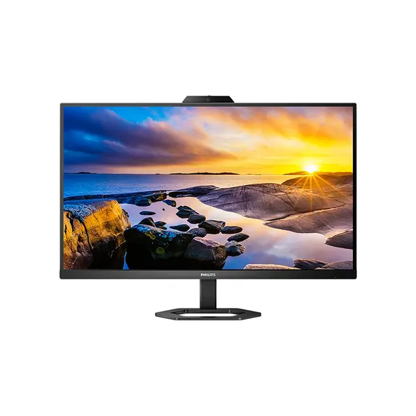 Philips 27E1N5600HE 27 Inch QHD LED Monitor with Integrated Webcam, 2560×1440 Resolution, USB-C Connectivity, Built-In Microphone and Speakers, Professional Productivity Display