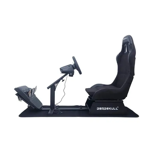 Playseat Deadskull Gaming Racing Simulator Seat, Adjustable Cockpit Chair Design, Racing Wheel Compatibility, Professional Driving Simulator Setup for Immersive Racing