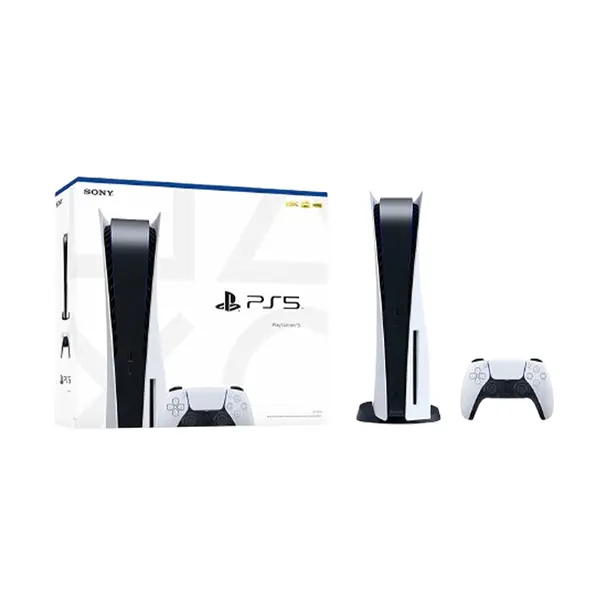 Sony PlayStation 5 Disc Edition Gaming Console, Next-Generation 4K Gaming System, Ultra HD Blu-ray Disc Support, Premium PlayStation Entertainment Platform