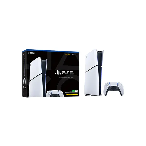 Sony PlayStation 5 Slim Digital Edition Gaming Console, Compact Next-Generation Gaming System, Digital-Only Design, High-Performance PlayStation Entertainment Platform