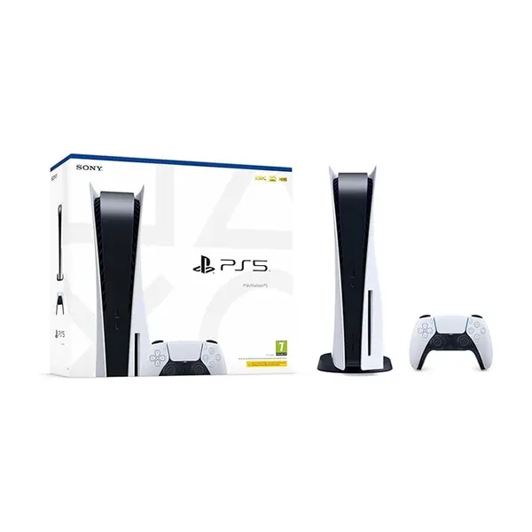 Sony PlayStation 5 Slim Disc Edition Gaming Console 1TB, Compact Next-Generation Gaming System, Ultra HD Blu-ray Disc Support, High-Performance PlayStation Entertainment Platform