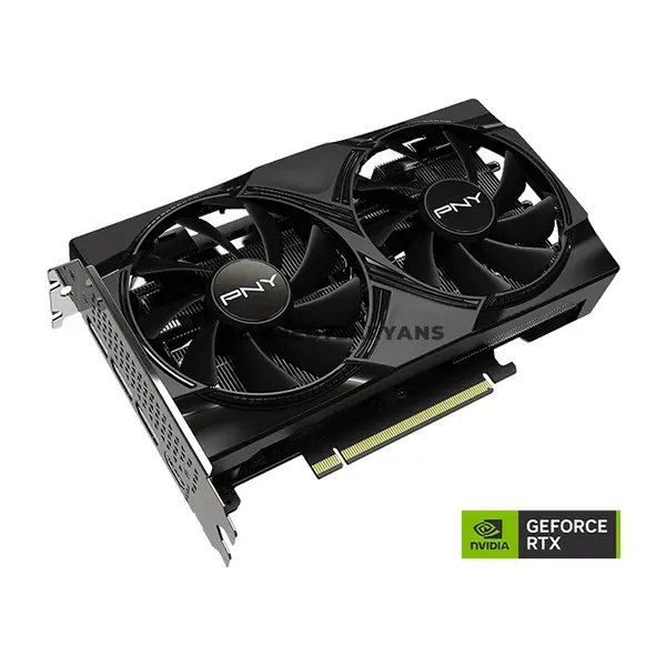 PNY GeForce RTX 5060 8GB Dual Fan GDDR7 Graphics Card with NVIDIA Blackwell Architecture, DLSS 4, PCIe 5.0 x8 & Dual-Fan Cooling