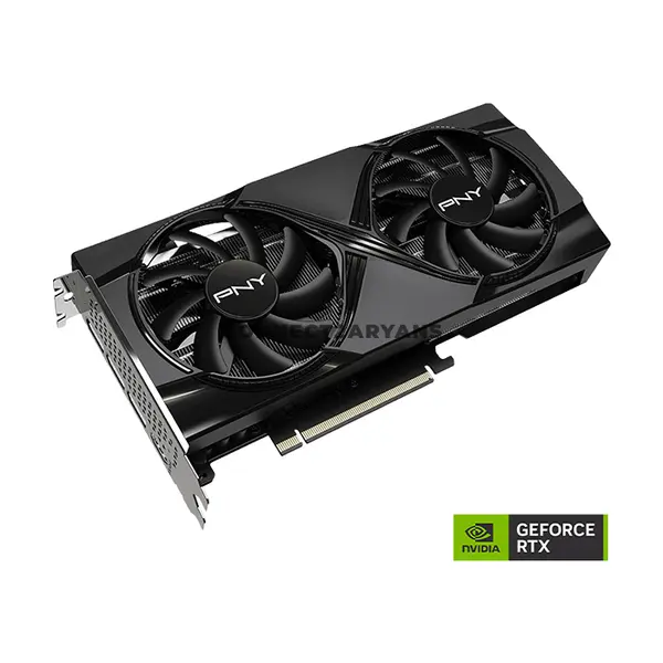 PNY GeForce RTX 5060 Ti 16GB Overclocked Dual Fan GDDR7 Graphics Card with NVIDIA Blackwell Architecture, DLSS 4, PCIe 5.0 x8 & Metal Backplate