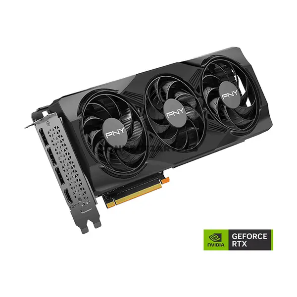 PNY GeForce RTX 5070 12GB Overclocked Triple Fan GDDR7 Graphics Card with NVIDIA Blackwell Architecture, DLSS 4, PCIe 5.0 x16 & Metal Backplate