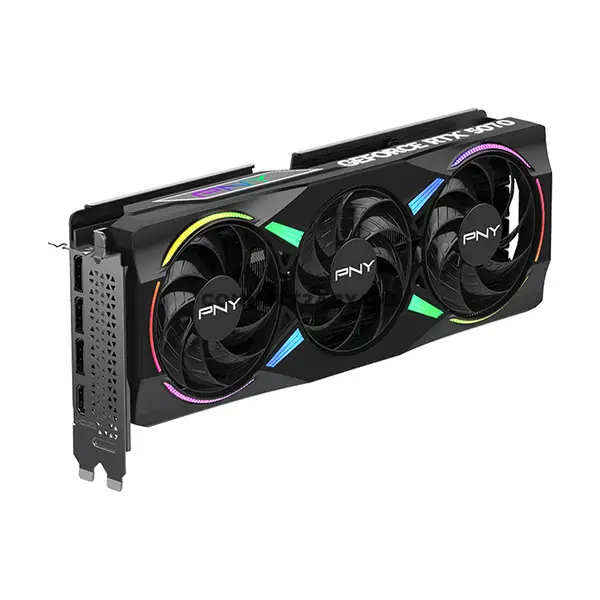 PNY GeForce RTX 5070 12GB RGB Overclocked Triple Fan GDDR7 Graphics Card with NVIDIA Blackwell Architecture, DLSS 4, PCIe 5.0 x16, EPIC-X RGB Lighting & Metal Backplate