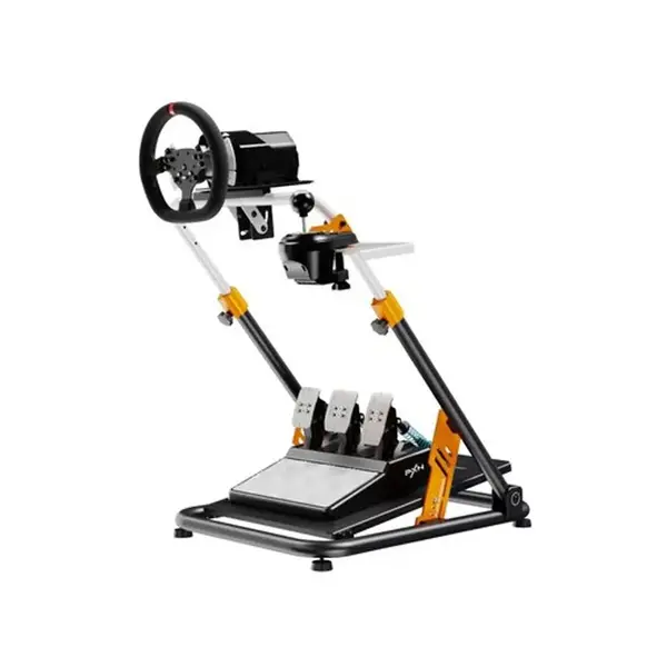 PXN-A11 Racing Wheel Stand, Foldable Carbon Steel Cockpit Frame, Adjustable Height and Angle Design, Multi-Brand Racing Wheel Compatibility Simulator Stand