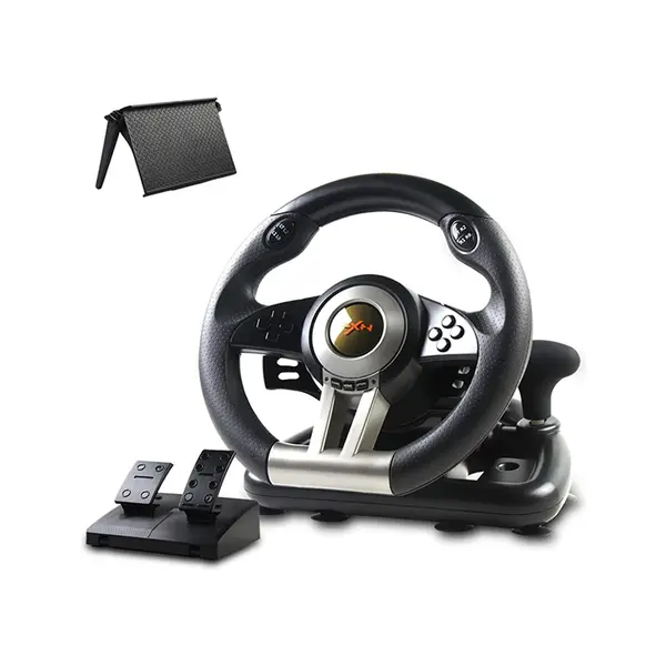 PXN V3 PRO 180-Degree Racing Wheel with Pedals, Multi-Platform Driving Simulator Controller, Precision Steering Controls, Immersive Racing Experience Accessory