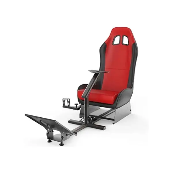 Racing Steering Wheel Chair Simulator Seat, Adjustable Driving Simulator Cockpit Chair, Ergonomic Racing Position Design, Immersive Racing Simulation Setup