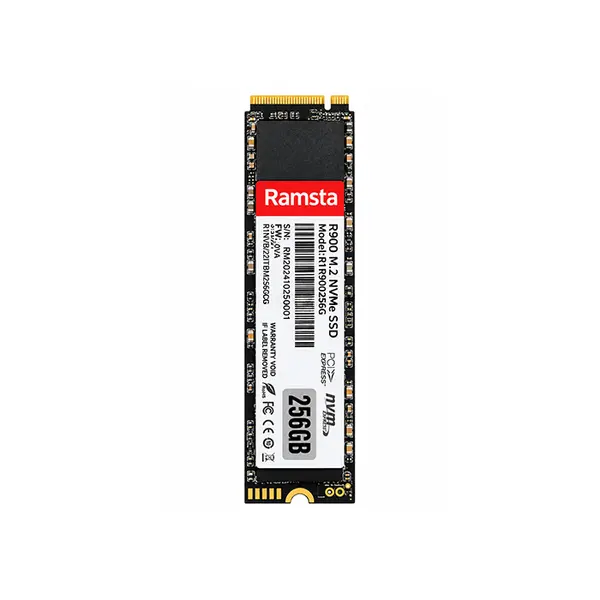 RAMSTA R900 256GB M.2 2280 PCIe NVMe SSD, Up to 3000MB/s Read & 1000MB/s Write, MLD/TLC Flash, Metal Shell, S.M.A.R.T & TRIM Support Ramsta