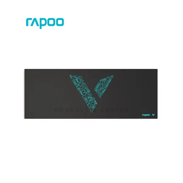Rapoo V1L Gaming Mouse Pad Black, Smooth Cloth Surface, Optimized Tracking Performance, Anti-Slip Rubber Base, Durable Gaming Mouse Pad