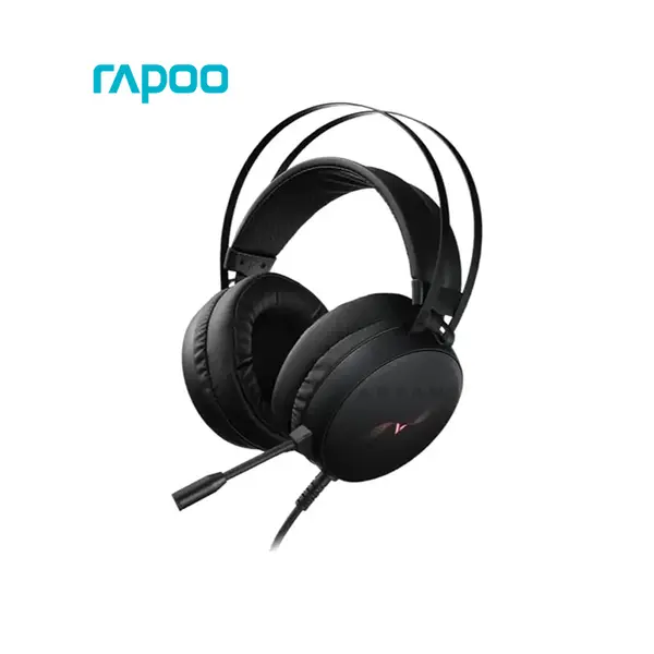 Rapoo VH310 7.1 Channel Gaming Headset Black, Virtual 7.1 Surround Sound, 50mm Drivers, Noise Reduction Microphone, RGB Lighting, USB Gaming Headset