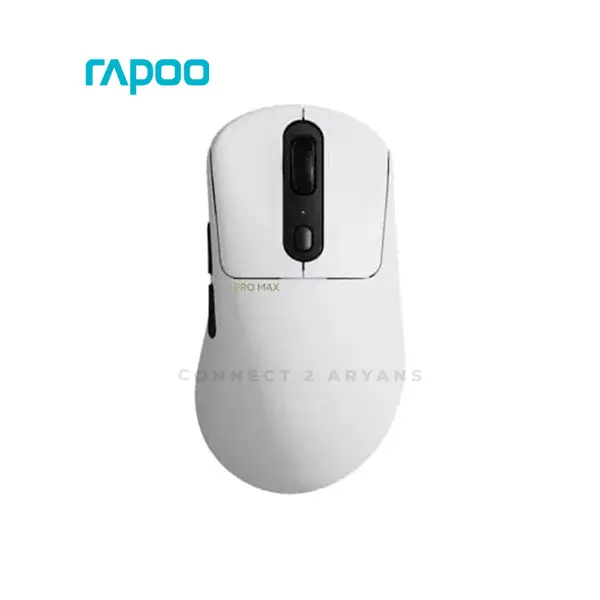 Rapoo VT3 PRO MAX Wireless & Wired Gaming Mouse, PAW3950 Optical Sensor, Up to 30000 DPI, 4K Wireless & 8K Wired Polling Rate, 10 Programmable Buttons, 59g Ultra-Lightweight Design, White