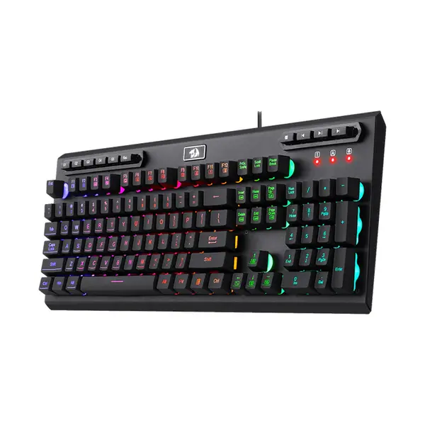 Redragon ADITYA K513 RGB Membrane Gaming Keyboard, Full-Size Layout, Wired USB Connectivity, RGB Backlighting Effects, Responsive Key Design, Gaming Keyboard for Everyday and Competitive Gaming