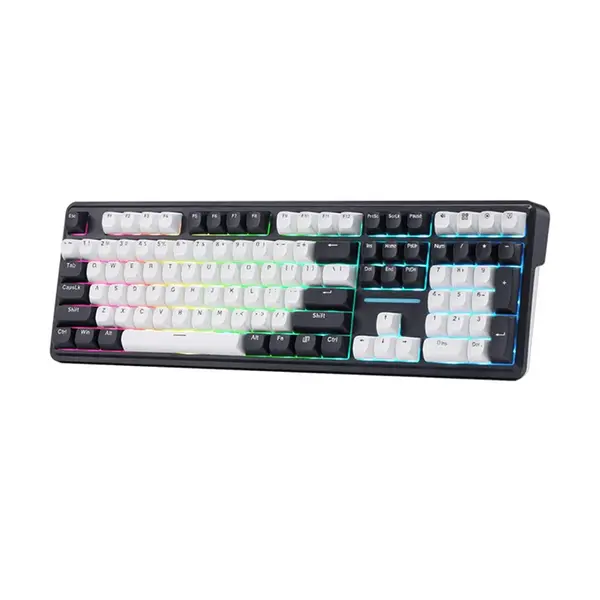 Redragon Antonium Pro K745WB RGB-PRO Tri-Mode RGB Gaming Keyboard, Wired USB-C, Bluetooth, 2.4GHz Wireless Connectivity, Mechanical Gaming Design with Multi-Device Support