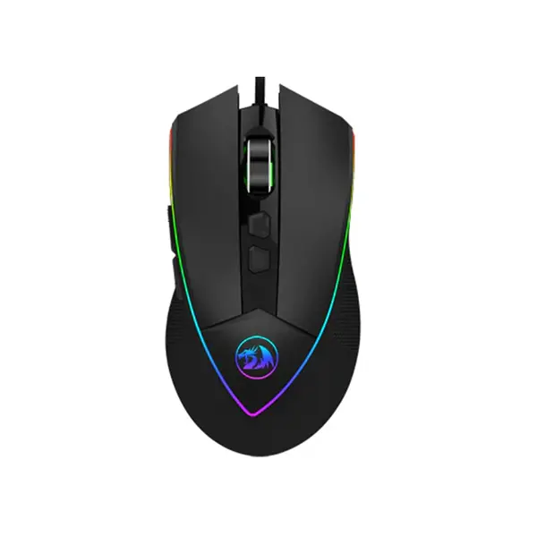 Redragon Emperor M909 RGB Gaming Mouse, 12400 DPI Optical Sensor, Ergonomic Gaming Design, RGB Lighting Effects, Wired USB Connectivity, High-Performance Gaming Mouse