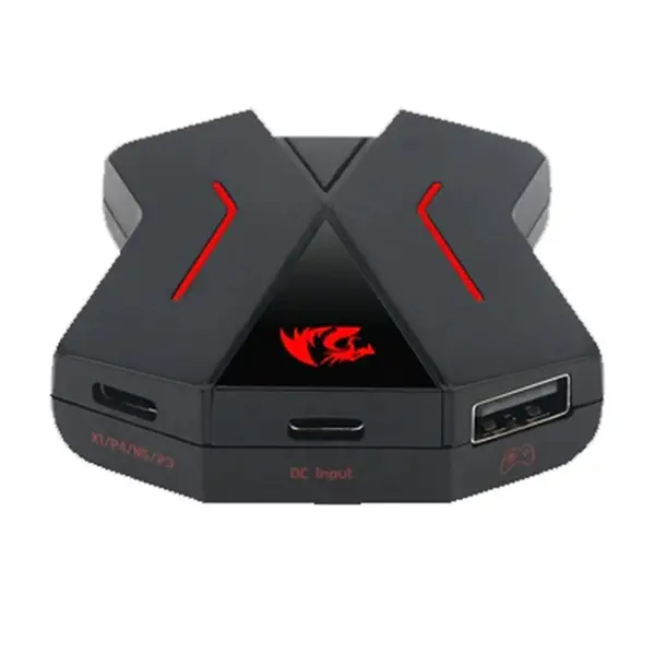 Redragon Eris GA-200 Gaming Adapter Converter, Multi-Platform Gaming Compatibility, PS4 and Xbox Support, Input Conversion Technology, Universal Gaming Controller Adapter Accessory
