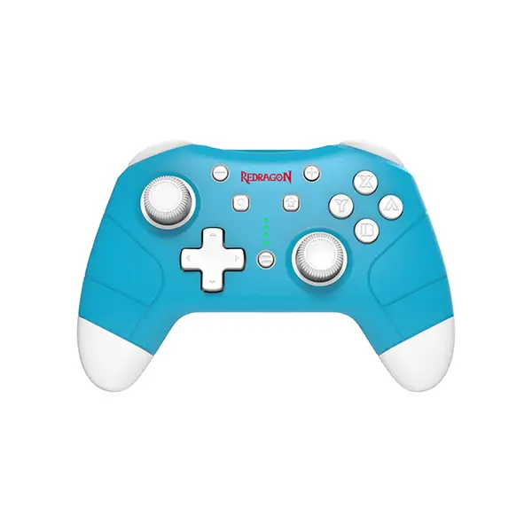 Redragon G815 PLUTO Bluetooth Wireless Gamepad Controller Blue Edition, Bluetooth Wireless Connectivity, Dual Vibration Feedback System, NFC Support for Nintendo Switch, Ergonomic Multi-Platform Gaming Controller