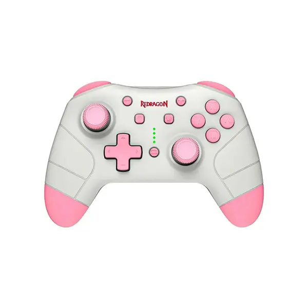 Redragon G815 PLUTO Wireless Gamepad Controller Pink Edition, Bluetooth Wireless Connectivity, Dual Vibration Feedback System, Ergonomic Multi-Platform Gaming Controller, Stylish Pink Edition