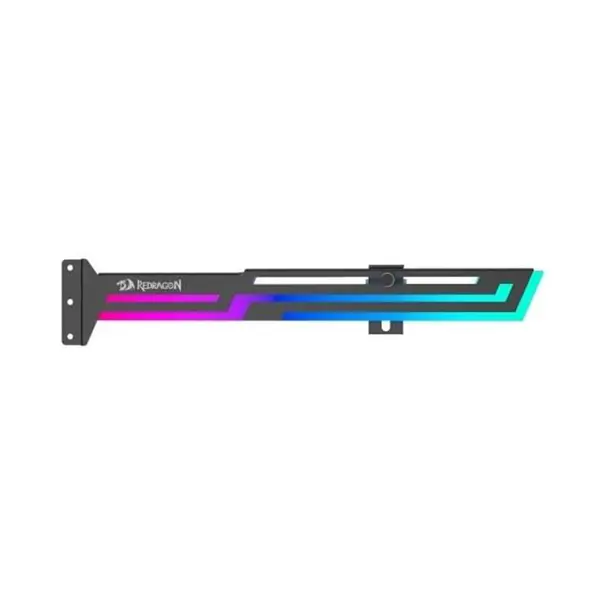 Redragon GCP03 ARGB GPU Support Bracket, Adjustable Graphics Card Holder Design, ARGB Lighting Effects, Anti-Sag GPU Support Solution, Premium PC Modding Accessory