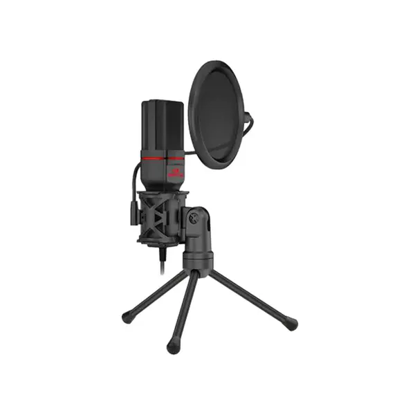 Redragon GM-100 SEYFERT Gaming Stream Microphone, USB Connectivity, Streaming and Recording Audio Design, Clear Voice Capture Performance, Plug-and-Play Gaming Microphone