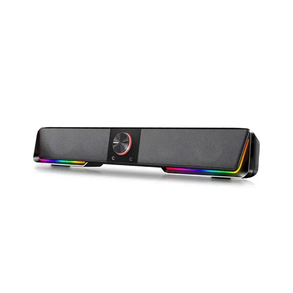 Redragon GS-570 Darknets Gaming Speaker, 2.0 Channel Stereo Audio System, Bluetooth Wireless Connectivity, RGB Lighting Effects, Volume Knob Control, Desktop Gaming Speaker