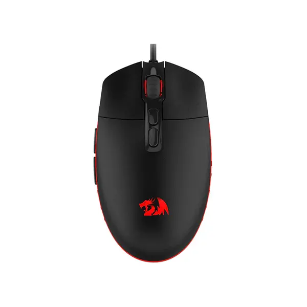 Redragon Invader M719 RGB Gaming Mouse, 10000 DPI Optical Sensor, Dedicated Fire Button Design, RGB Lighting Effects, Wired USB Connectivity, High-Performance FPS Gaming Mouse
