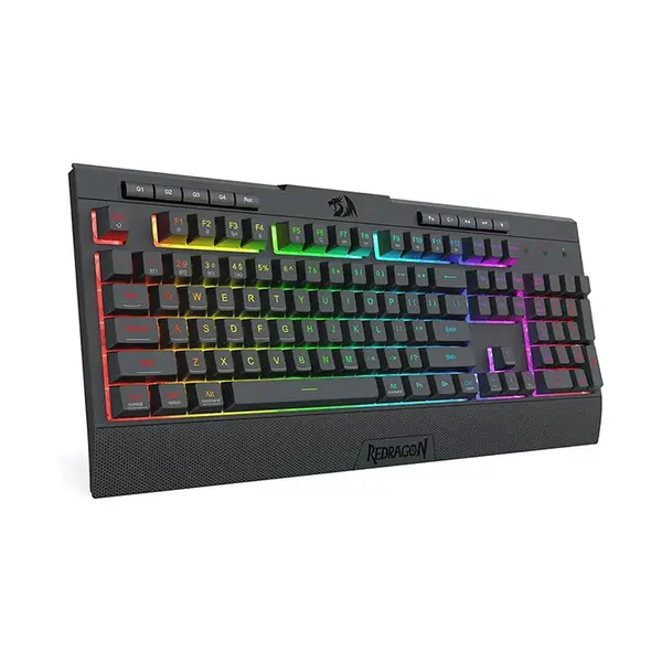 Redragon K525 Pro SHIVA Tri-Mode Membrane Gaming Keyboard, Anti-Ghosting Keys, Wireless Connectivity, RGB Backlighting