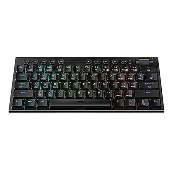 Redragon K632 RGB Mechanical Gaming Keyboard Black Edition, 60% Compact Layout, Wired USB Connectivity, Mechanical Switch Design, RGB Backlighting Effects, Space-Saving Gaming Keyboard