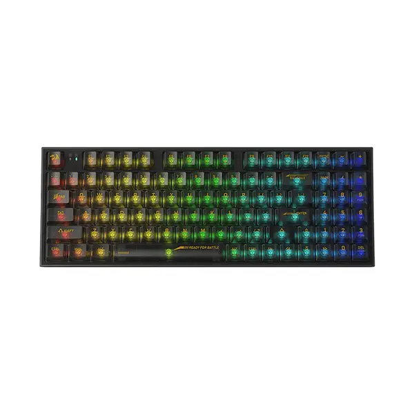 Redragon K658 IRELIA PRO RGB Mechanical Gaming Keyboard Black Edition, Wired USB and Bluetooth Connectivity, Mechanical Switch Design, RGB Backlighting Effects, High-Performance Gaming Keyboard
