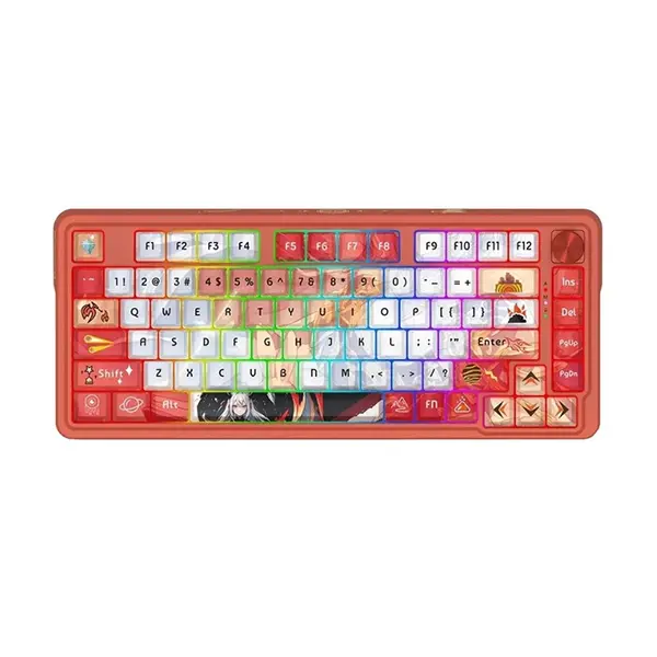 Redragon K673 AK UCAL PRO RGB Mechanical Gaming Keyboard, 75% Compact Layout, Tri-Mode Wireless Connectivity, Mechanical Switch Design, RGB Backlighting Effects, High-Performance Wireless Gaming Keyboard