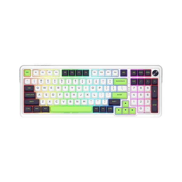 Redragon K686 WBG EISA MAX RGB Mechanical Gaming Keyboard, 96% Compact Layout, Tri-Mode Wireless Connectivity, Mechanical Switch Design, RGB Backlighting Effects, High-Performance Gaming Keyboard