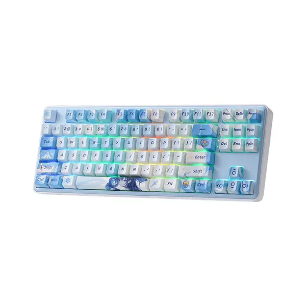 Redragon K707 SP STAR BLADE PRO TKL RGB Mechanical Gaming Keyboard, Tenkeyless Layout, Tri-Mode Wireless Connectivity, Mechanical Switch Design, RGB Backlighting Effects, High-Performance Gaming Keyboard