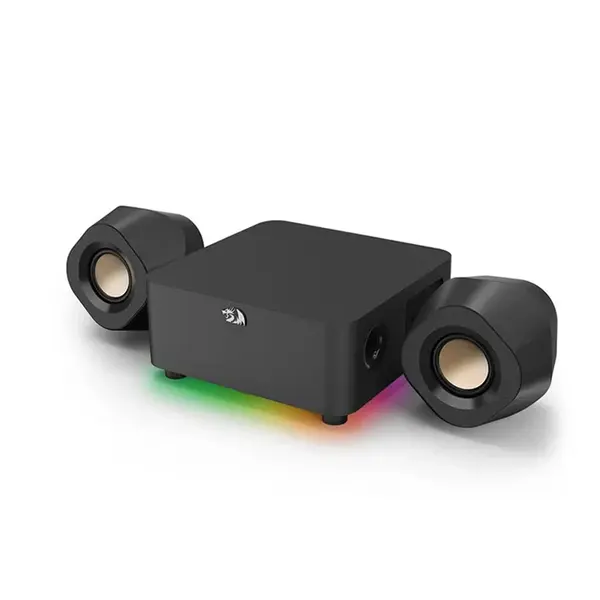 Redragon GS-590 Kaidas Pro Gaming Speakers, 2.0 Channel Stereo Audio System, Bluetooth Wireless Connectivity, RGB Lighting Effects, Desktop Gaming Speaker Set