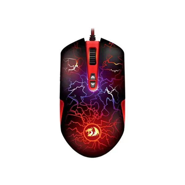 Redragon Lavawolf M701-A RGB Gaming Mouse, 6400 DPI Optical Sensor, Ergonomic Gaming Design, RGB Lighting Effects, Wired USB Connectivity, Precision Performance Gaming Mouse