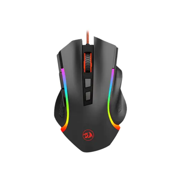 Redragon Griffin M607 RGB Wired Gaming Mouse, High-Precision Optical Sensor, Ergonomic Gaming Design, RGB Lighting Effects, Wired USB Connectivity, Precision Performance Gaming Mouse