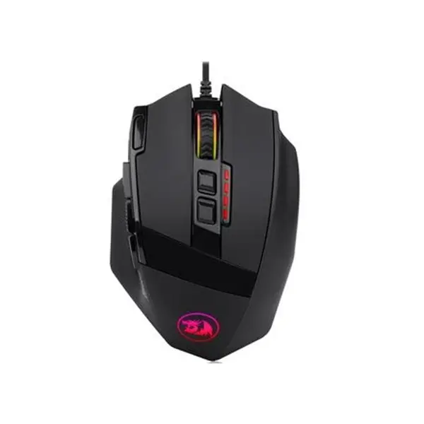 Redragon Sniper M801 RGB Gaming Mouse, 10000 DPI Optical Sensor, Dedicated Rapid Fire Button Design, RGB Lighting Effects, Wired USB Connectivity, High-Performance FPS Gaming Mouse