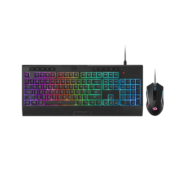 Redragon S151B RGB Gaming Combo, K525 RGB Gaming Keyboard, M616 Gaming Mouse, Wired USB Connectivity, Gaming Keyboard and Mouse Bundle