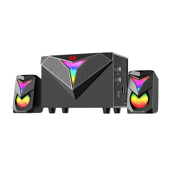 Redragon GS-700 Toccata Gaming Speakers, 2.1 Channel Stereo Audio System, 360° Surround Sound Performance, RGB Lighting Effects, Gaming Speaker Set