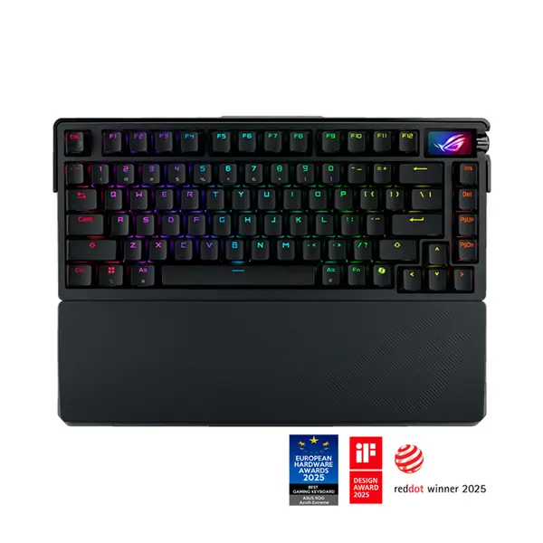 ASUS ROG Azoth Extreme M702 Wireless Custom Gaming Keyboard, ROG NX Snow Switches, 75% Carbon Fiber Layout, OLED Touch Display, PBT Keycaps