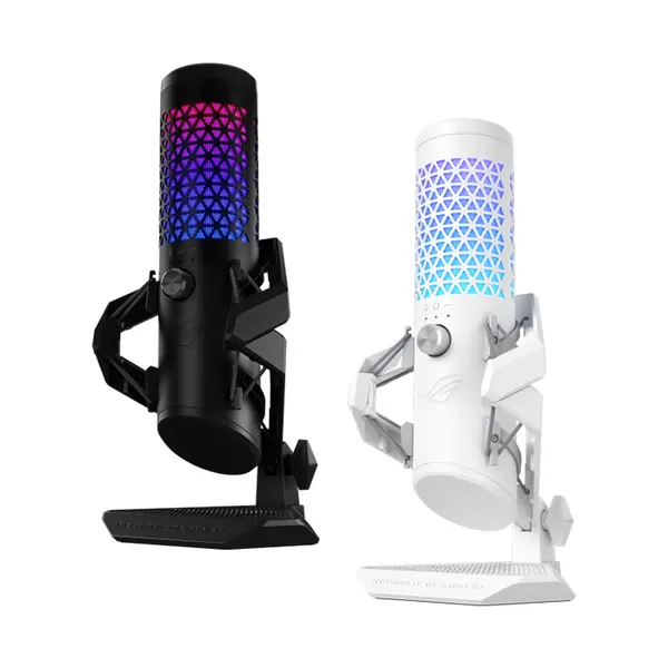 ASUS ROG Carnyx C501 RGB USB Condenser Gaming Microphone, 192kHz 24-bit Audio, 25mm Condenser Capsule, Cardioid Pickup, Aura Sync RGB