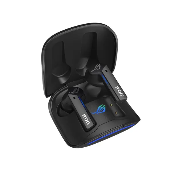 ASUS ROG Cetra True Wireless Black Gaming Earbuds, Low-Latency Wireless Audio, Active Noise Cancellation, IPX4 Water Resistance, ASUS Aura RGB