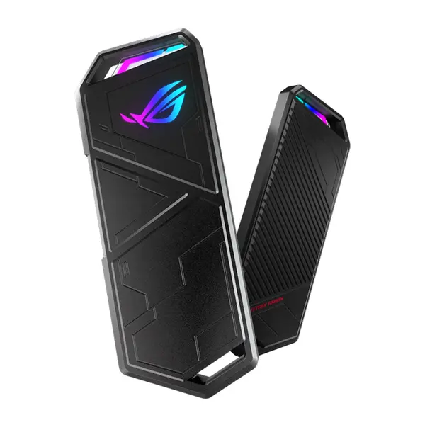ASUS ROG Strix Arion M.2 NVMe SSD External Enclosure, USB 3.2 Gen 2 Type-C, RGB Lighting, Aluminum Alloy Case, Tool-Free Installation