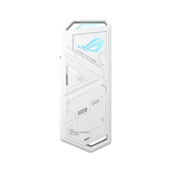 ASUS ROG Strix Arion ESD-S1C White M.2 NVMe SSD External Enclosure, USB 3.2 Gen 2 Type-C, Aura Sync RGB, Aluminum Alloy Case, Tool-Free Design