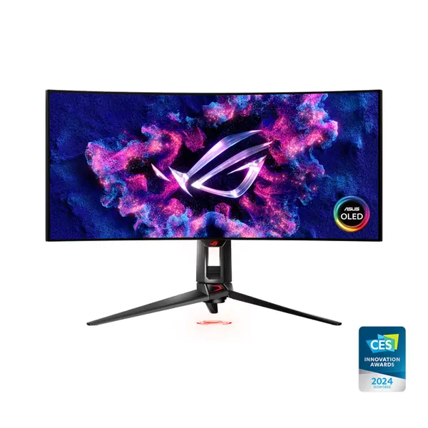 ASUS ROG Swift OLED PG34WCDM 34-Inch Curved WQHD OLED Gaming Monitor, 240Hz Refresh Rate, 0.03ms Response Time, DisplayHDR True Black 400, USB Type-C