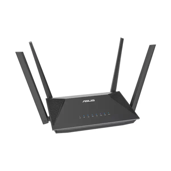 ASUS RT-AX52 AX1800 Dual Band WiFi 6 Router, 1201Mbps 5GHz Speed, 574Mbps 2.4GHz Speed, OFDMA MU-MIMO, AiMesh Support, WPA3 Security