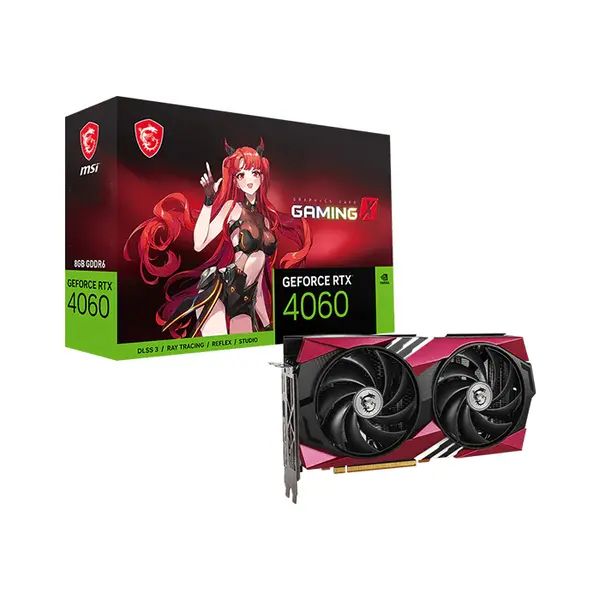 MSI GeForce RTX 4060 GAMING X 8G MLG 8GB GDDR6 Graphics Card, Twin Frozr Cooling, PCIe 4.0, HDMI 2.1a, DisplayPort 1.4a