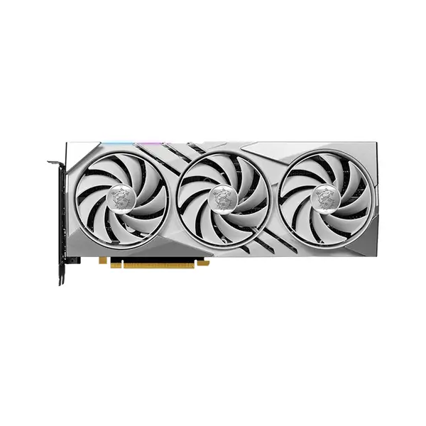 MSI GeForce RTX 4070 SUPER 12G GAMING X SLIM WHITE 12GB GDDR6X Graphics Card, Triple Fan Cooling, PCIe 4.0, HDMI 2.1a, DisplayPort 1.4a